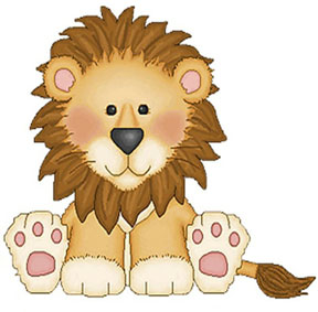 An illustration of a baby lion